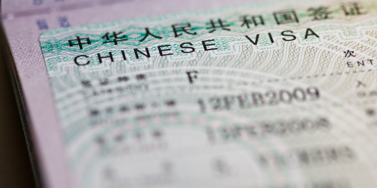 viaje de negocios a china