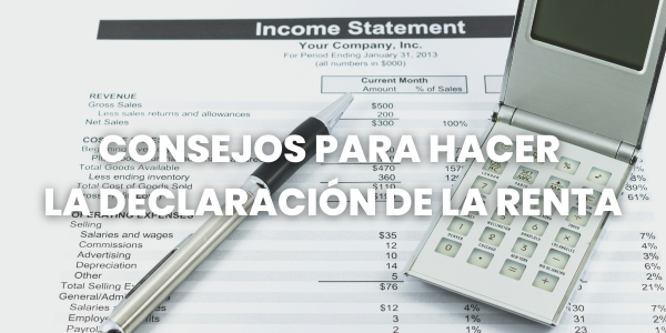 consejos para hacer la declaración de la renta
