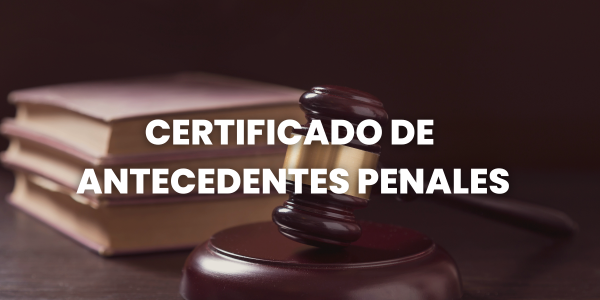 certificado de antecedentes penales
